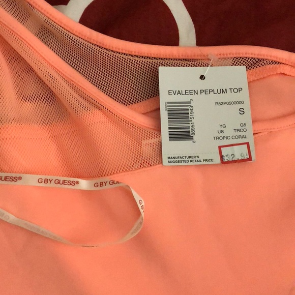 G by Guess Peplum Top sz S New with tags - Picture 2 of 3